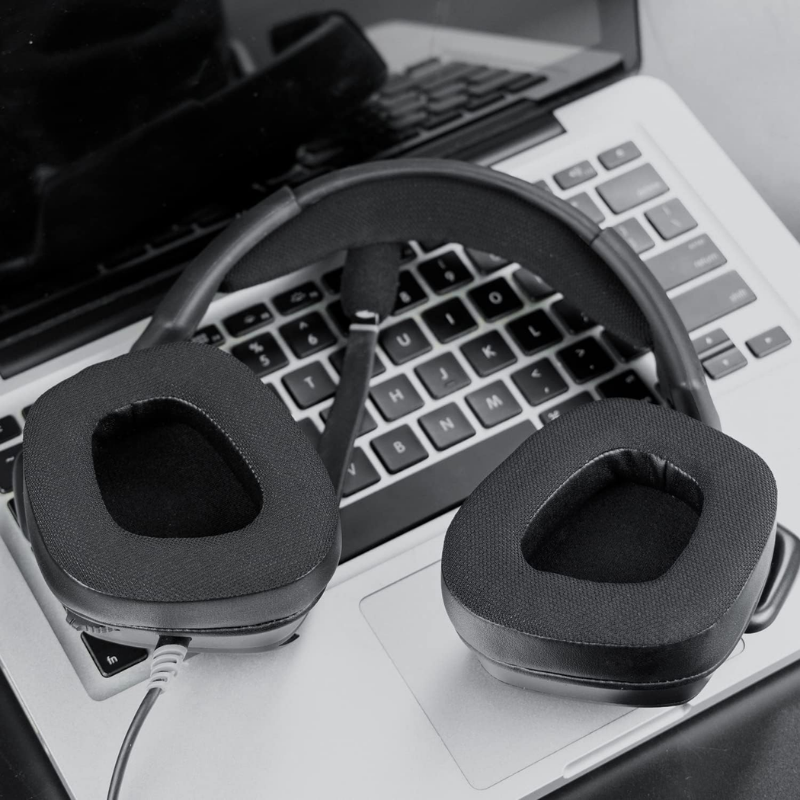 Ersatz-Ohrpolster für Corsair Leere/Leere Profi/Leere Elite/umgeben verdrahtet & kabellos RGB USB Spielen Kopfhörer, zusätzliche Dicke