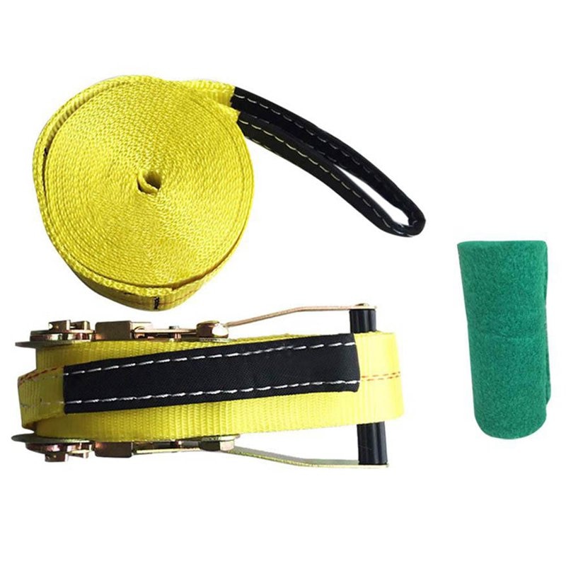 Slackline de deportes extremos para exteriores, 10M, estilo, cuerda suave para espesamiento, equilibrio Fitness, protectores de deportes extremos para exteriores, entrenador: Default Title