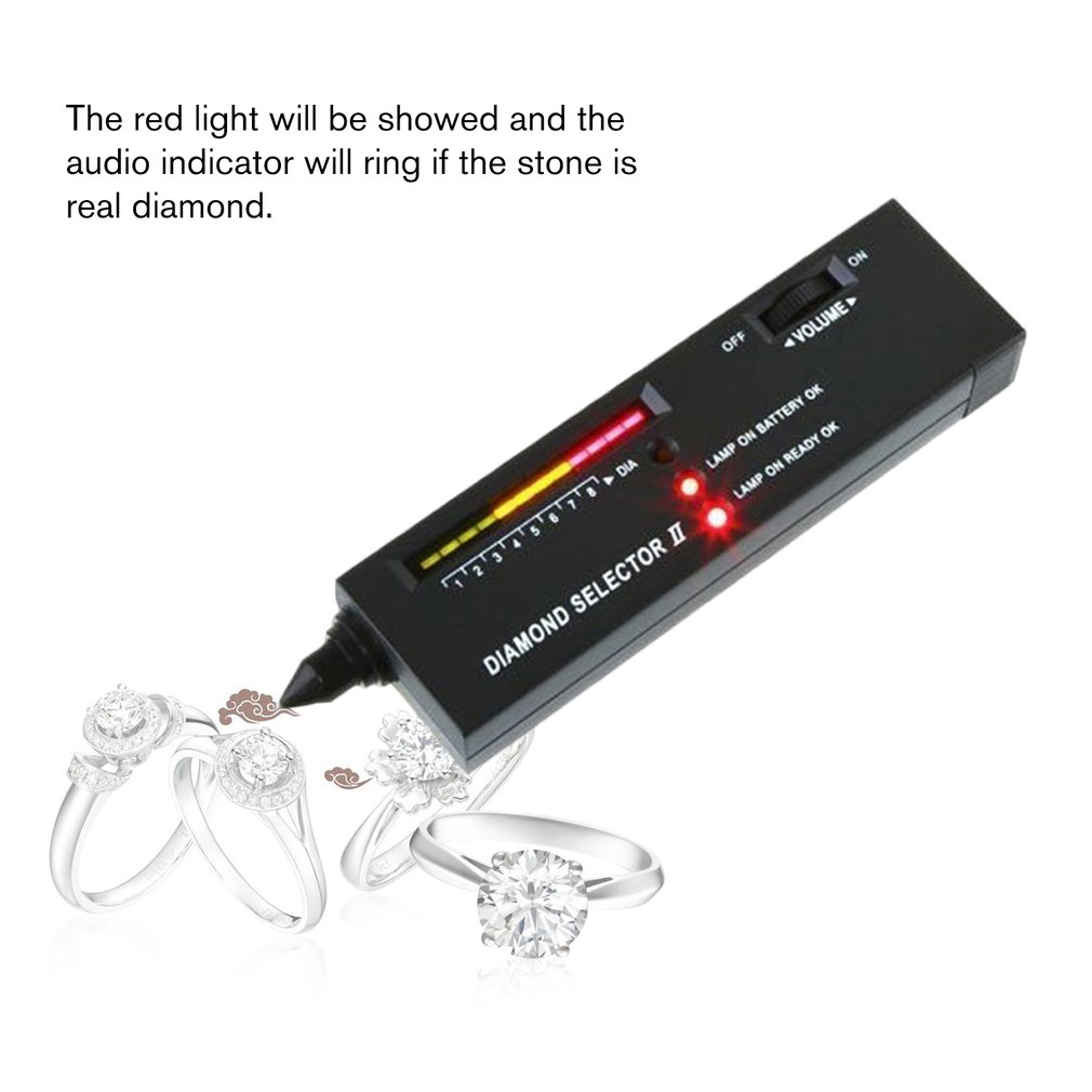Diamant edelstenen tester pen draagbare edelsteen selectie tool led indicator nauwkeurige betrouwbare sieraden test tool