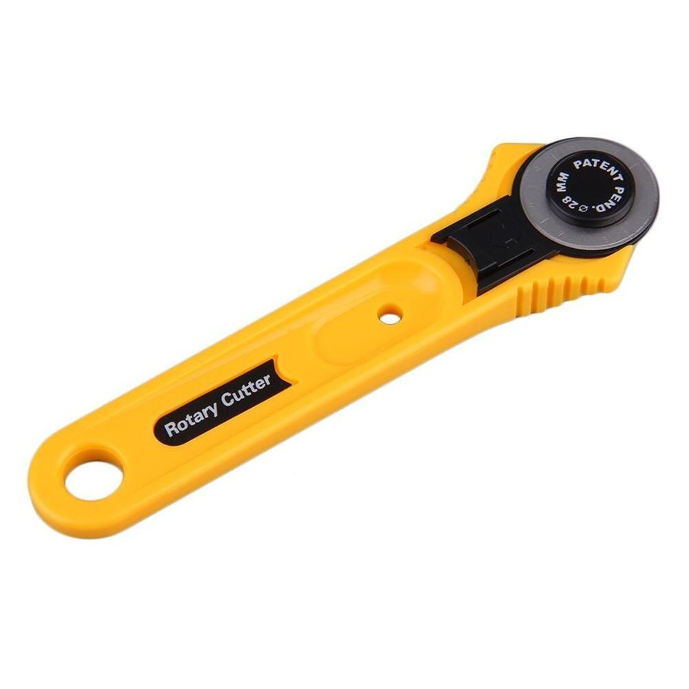 Coupe de tissu à rouleau rotatif, matelassé, lame en acier inoxydable, 28mm