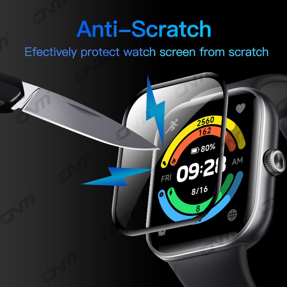 Screenprotector voor Xiaomi Redmi Watch 5 HD Antikras Volledige dekking Beschermfolie Screenprotector Accessoires (geen glas)