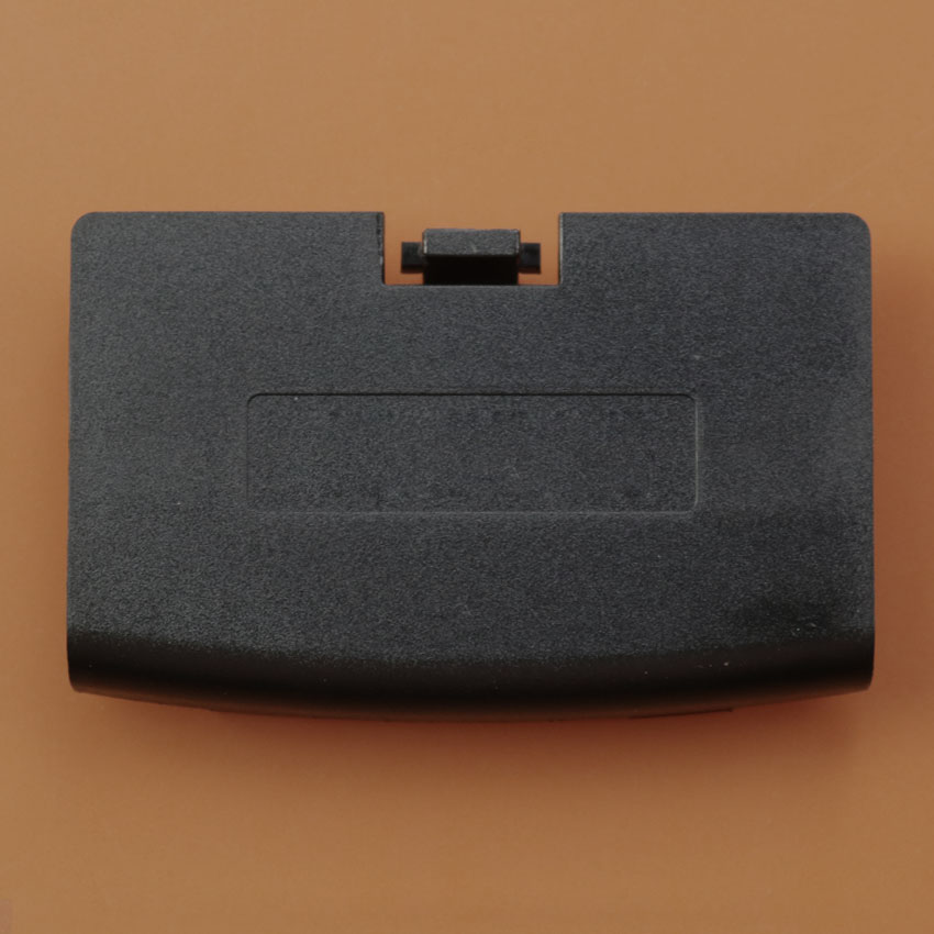 JCD Tapa de batería de plástico de repuesto de 17 colores para Gameboy Advance GBA: Negro