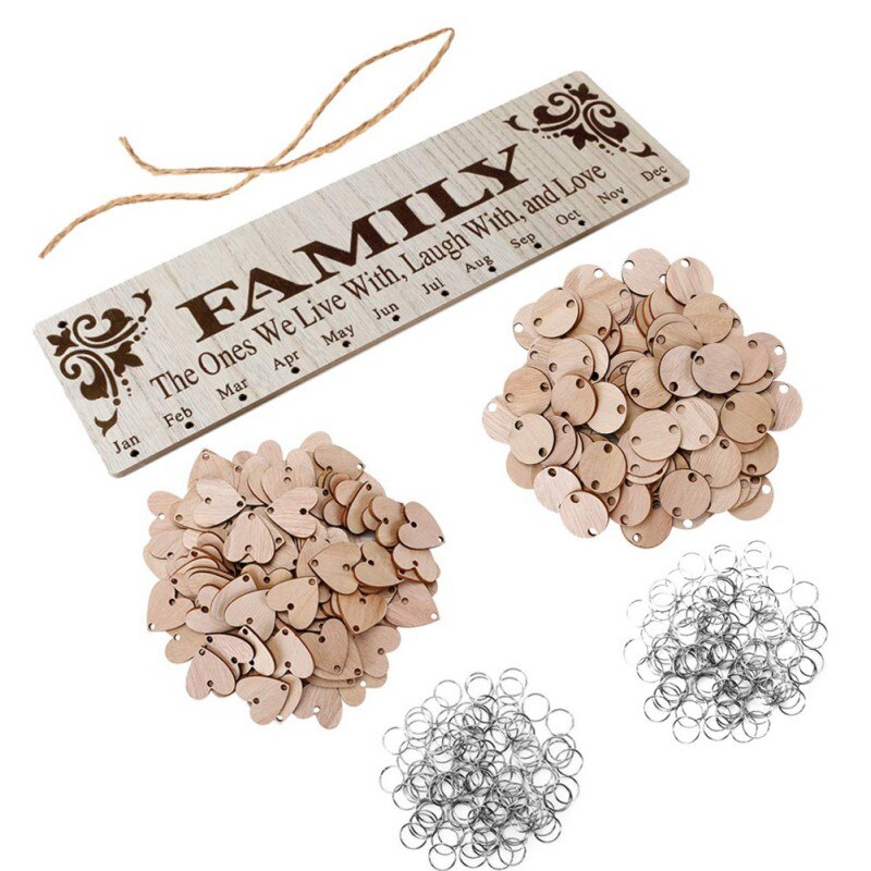 Birthday Family Birthday Board Reminder Wall Wooden Calendar.Listing Home Decoration.: A2