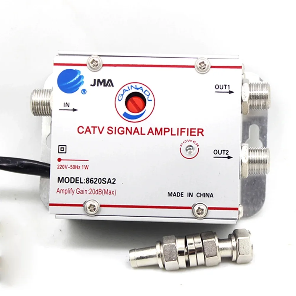 Ground Wave DTMB Cable TV Splitter Amplifier 20DB Digital TV Antenna Signal Booster Home TV Equipment EU Plug 220V 50/60HZ