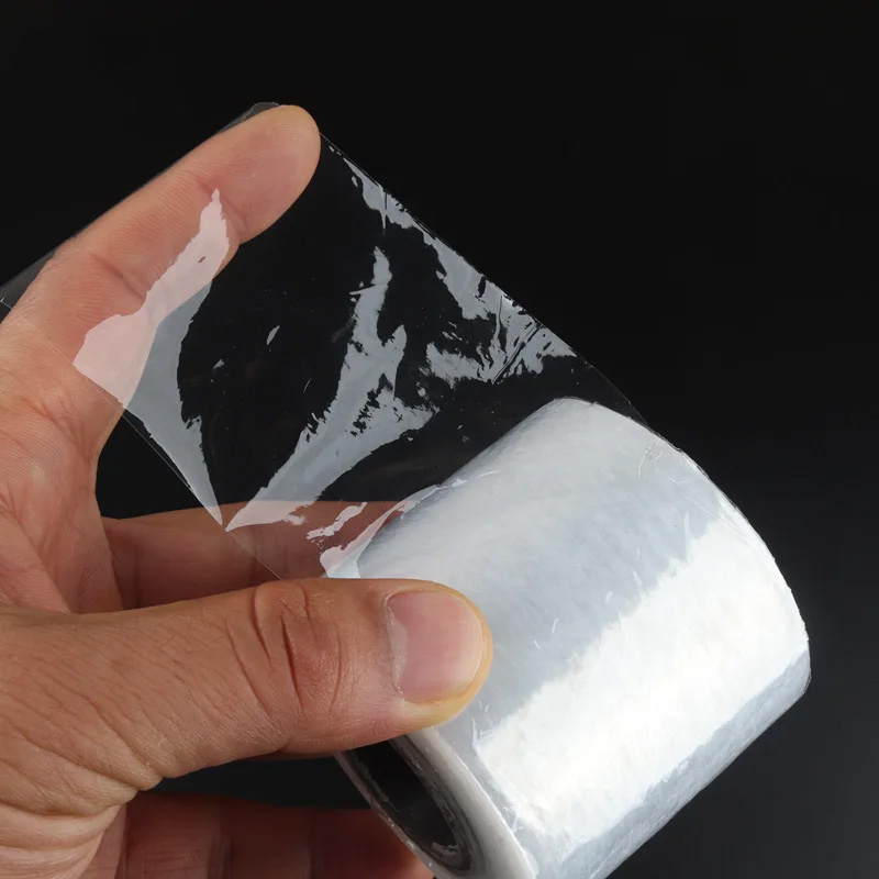 Film d'emballage transparent pour scelleuse en plastique industrielle, enroulement à main durable, rond commandé, 1 rouleau, 3 cm, 5 cm, 8 cm, 10cm, 150m