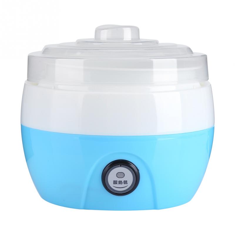 Plast yoghurt maker automatisk ostemaskine nyttig frisk ost fremstilling gadget køkken værktøj hjemmelavning dessert wienerbrød tærte værktøj: Blå