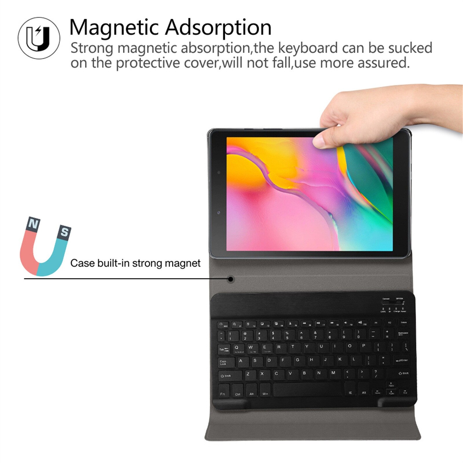 Nadaje się do Lenovo Tab M10 HD X306F TB-X306X 10.1 cala Tablet PC klawiatura Bluetooth z osłoną ochronną #30