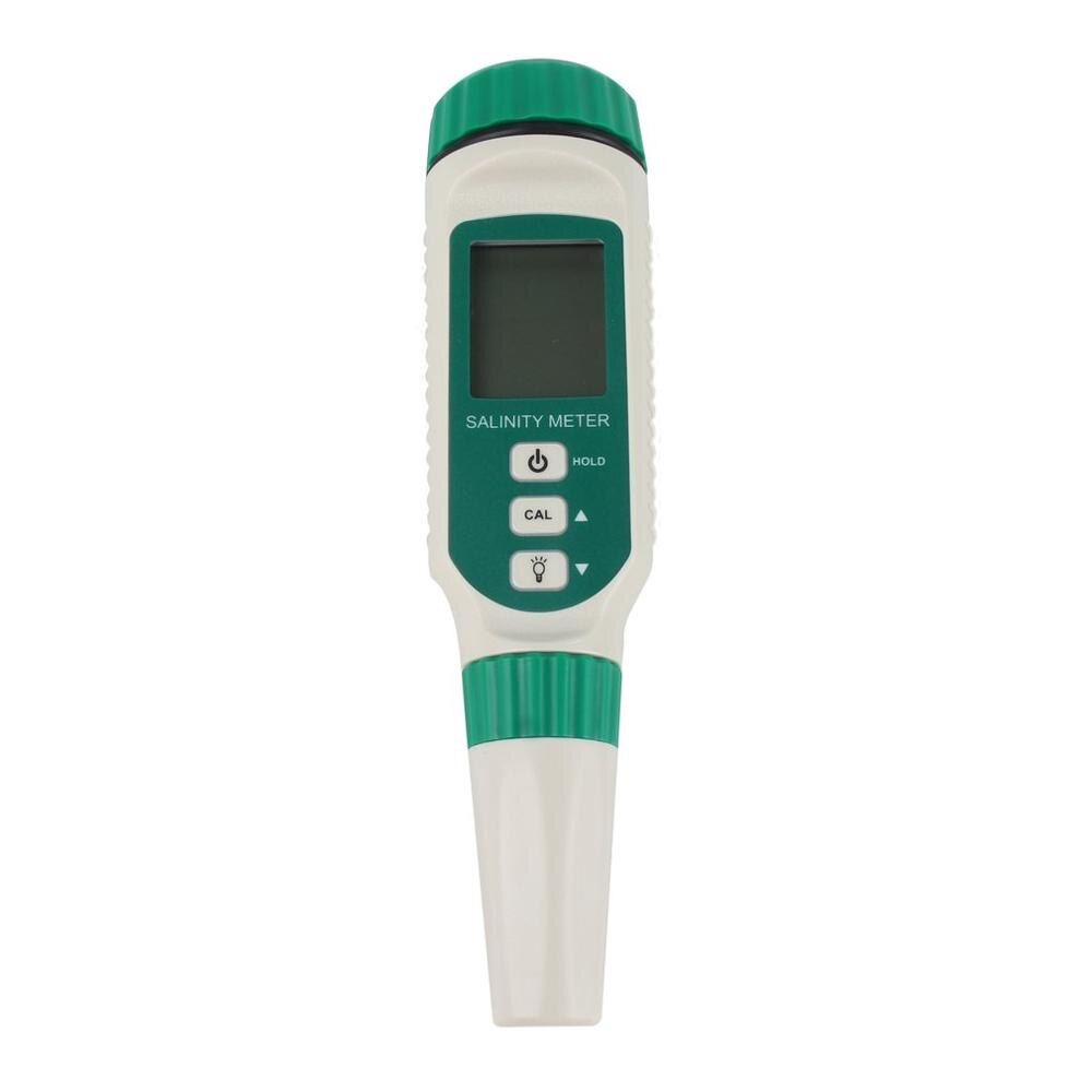 Digital Salinometer Salinity Tester Pen for Pools Drinking Water Aquariums Salt Content Meter ATC Handheld Seawater Measuring: Default Title