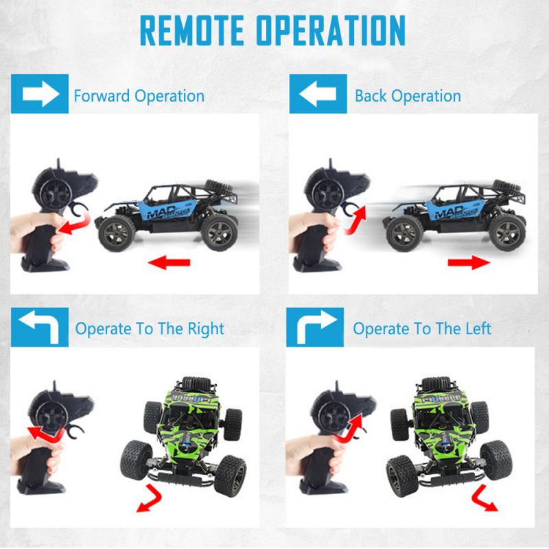 2.4GHz Remote Control Buggy Car Off Road Radio Control High Speed Climbing RC Car Toy For Children