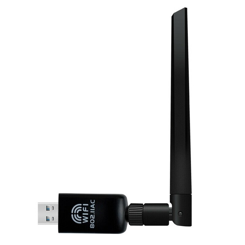 1200Mbps USB Wifi Wireless Adapter PC Network LAN Card Dual Band 2.4G/5GHz with Antenna 802.11AC