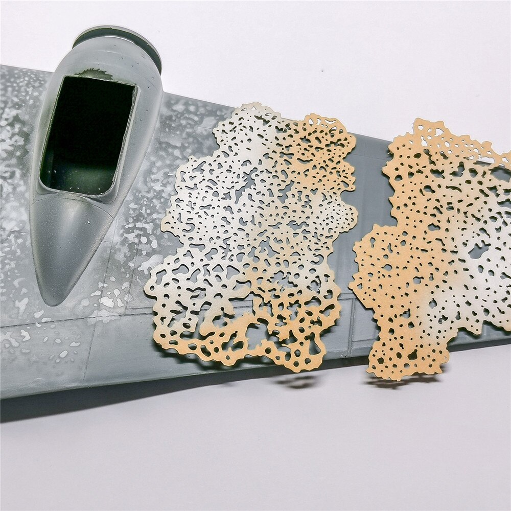 For LIANG-0006/ 0007 Salt Weathering Effect Airbrush Stencil Tools for 1/32 1/48 1/72 Aircraft Model Tool