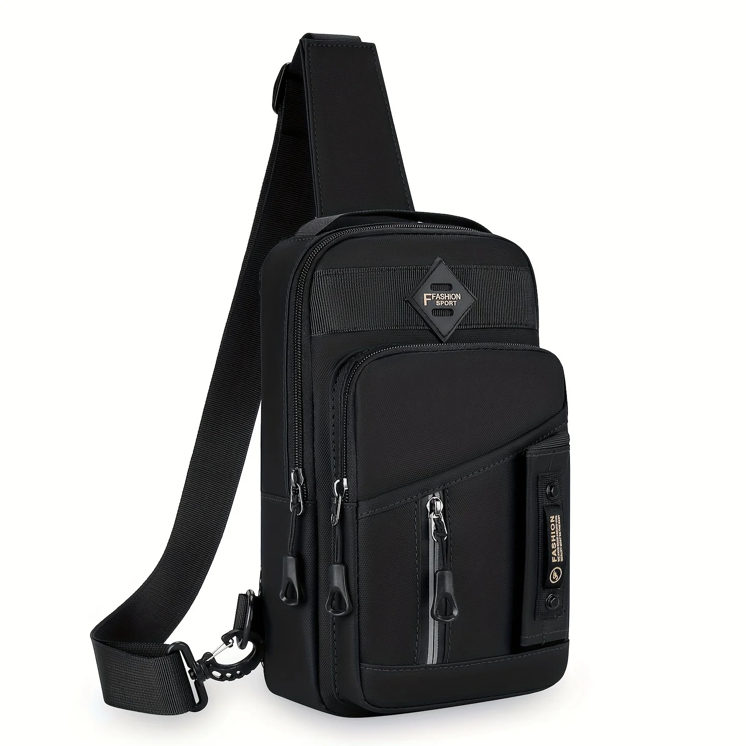Herre skuldertasker brysttaske multifunktionelle crossbody-tasker rejseslyngetaske