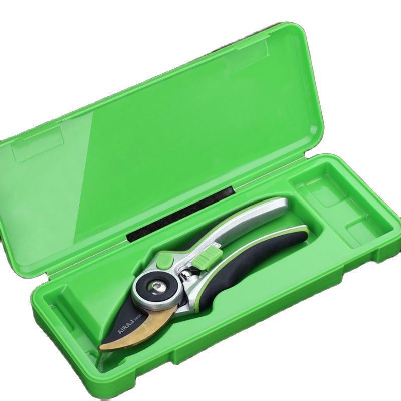AIRAJ-tijeras de podar multifunción, con hoja de acero inoxidable SK5 y cierre de seguridad, antideslizantes, para jardín, pueden cortarse sin problemas