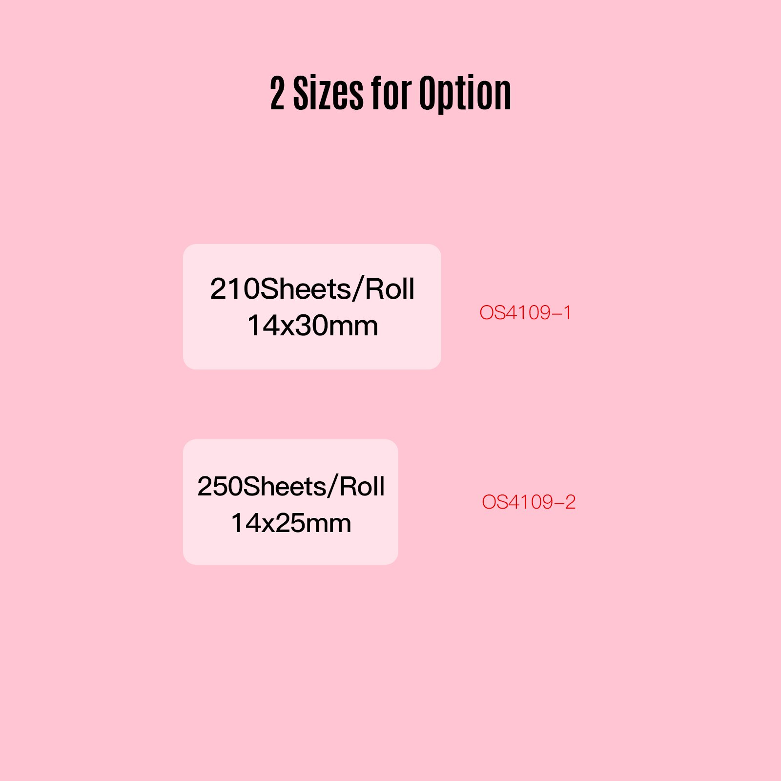 Aibecy Transparent Label Paper Self-Adhesive Thermal Paper Roll 14*25mm 250sheets/roll Compatible with Phomemo Thermal Printer