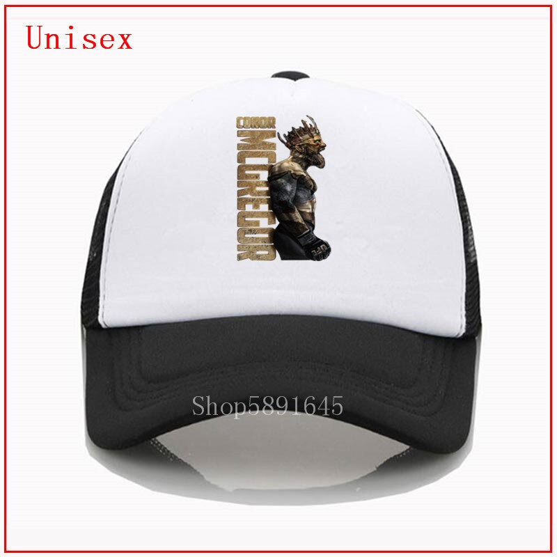 The King Of Conor Mcgregor Baseball cool Cap Embroidery Dad Hat 100% Cotton Snapback Caps Unisex Adjustable caps: black-white / Kids