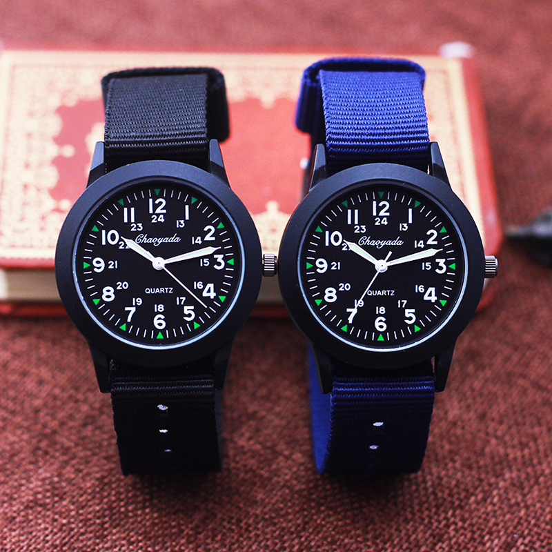 2024 célèbre chaoyada enfants garçons filles étudiants homme toile respirant résistant à la sueur 24 heures montres