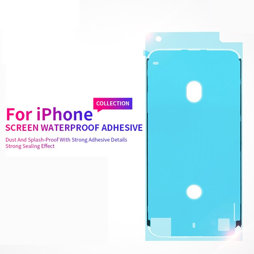 10 sztuk wodoodporna naklejka dla iPhone 6 6s 7 8 Plus X XS MAX XR 11 12 Pro Max wodoodporna naklejka klej ekran LCD klej