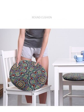 Geheugen katoen ronde pad rotan stoel ronde kruk ronde antislip kussen verdikking persoonlijkheid balkon mat venster pad