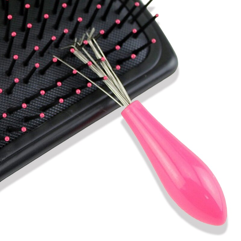 Nettoyeur de brosse à cheveux, outil de beauté intégré, poignée en plastique, peigne, crochet de nettoyage, outil de Salon de coiffure