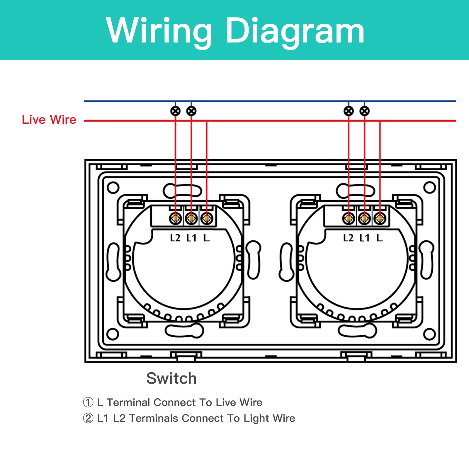 Bseed Mvava 4 Gang Button Touch Switch 157mm Electrical Light Crystal Class Panel Switch White Black Grey Gold Home Improvement