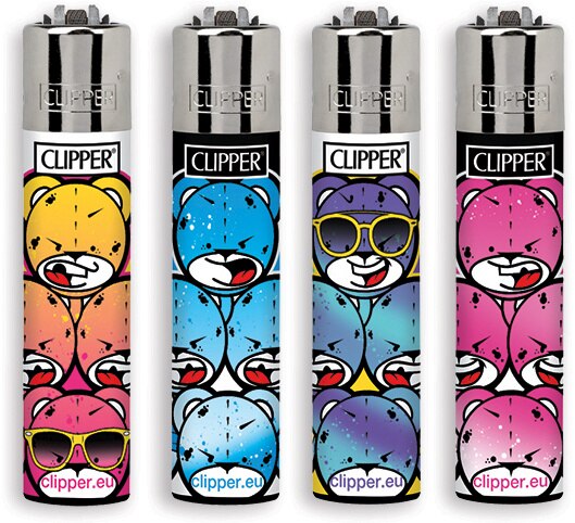 Clipper Coleciones Animales, Elige la Colecion de 4 Mecheros: 4 x Oso