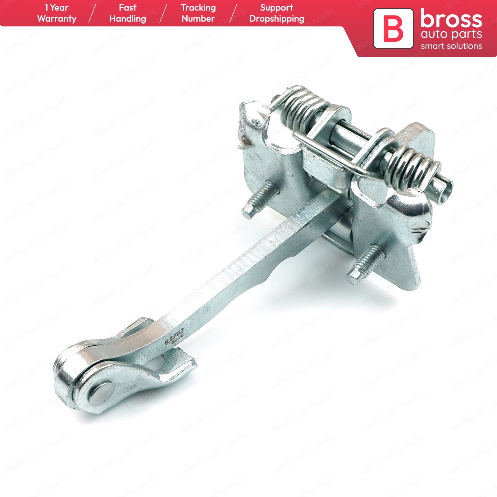 Bross bdp 726 frontdør hængsel stop kontrol strop limiter 4408993 ; 91166561 for vivaro; primastar bus/kasse; trafik  mk2 bus/kasse