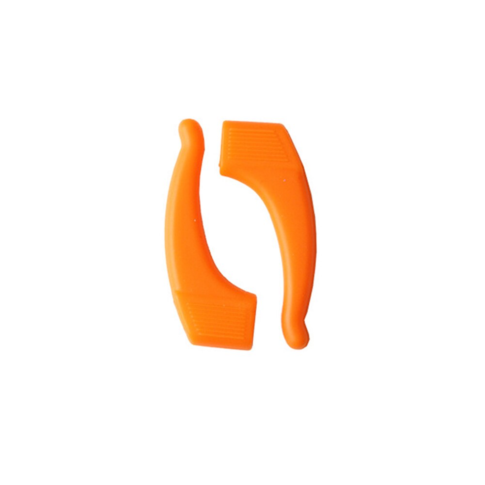 1 Pairs Anti Slip Oor Haken Grips Bril Siliconen Tempel Tip Duurzaam Comfortabele Brillen Accessoires Makkelijk Te Gebruiken: Oranje