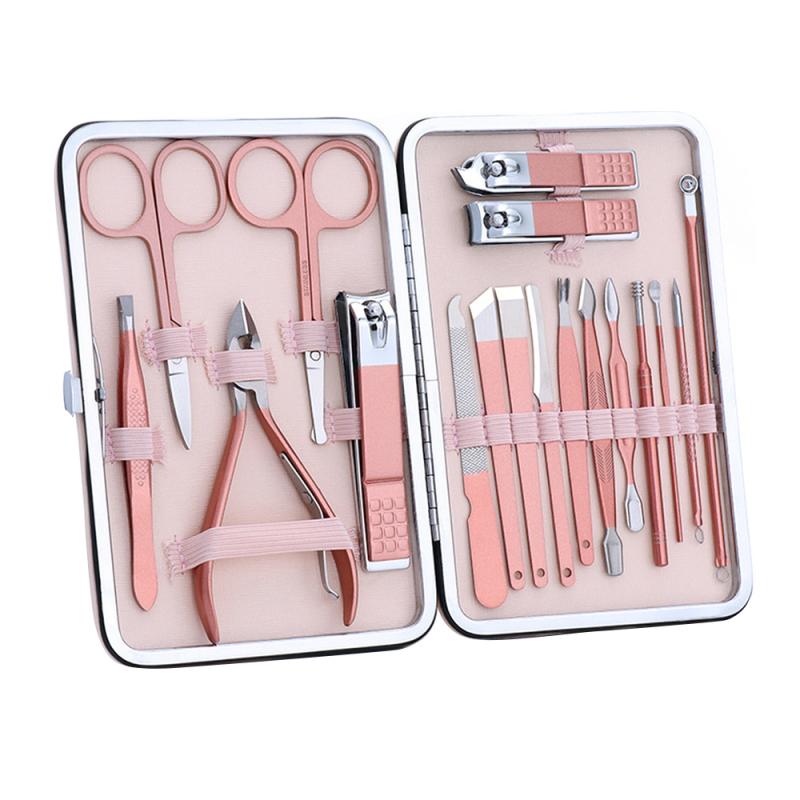 Nail Tools Sets\n Nail Clipper Nail Cutter 18/16/12/10/7pc Manicure Pedicure Set Callus Kit Hand Foot Nail Care TSLM1