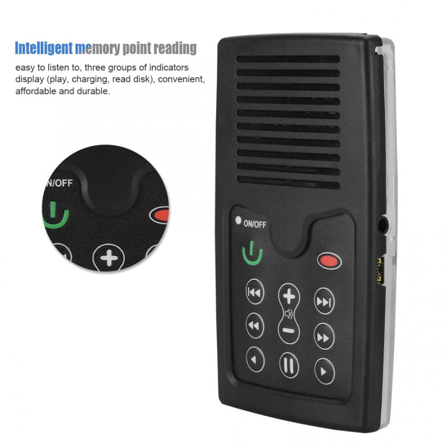 350mAh Mini Portable Solar Charging MP3 E-Book Bible Reader Book Reader 4G Mini Book Reader