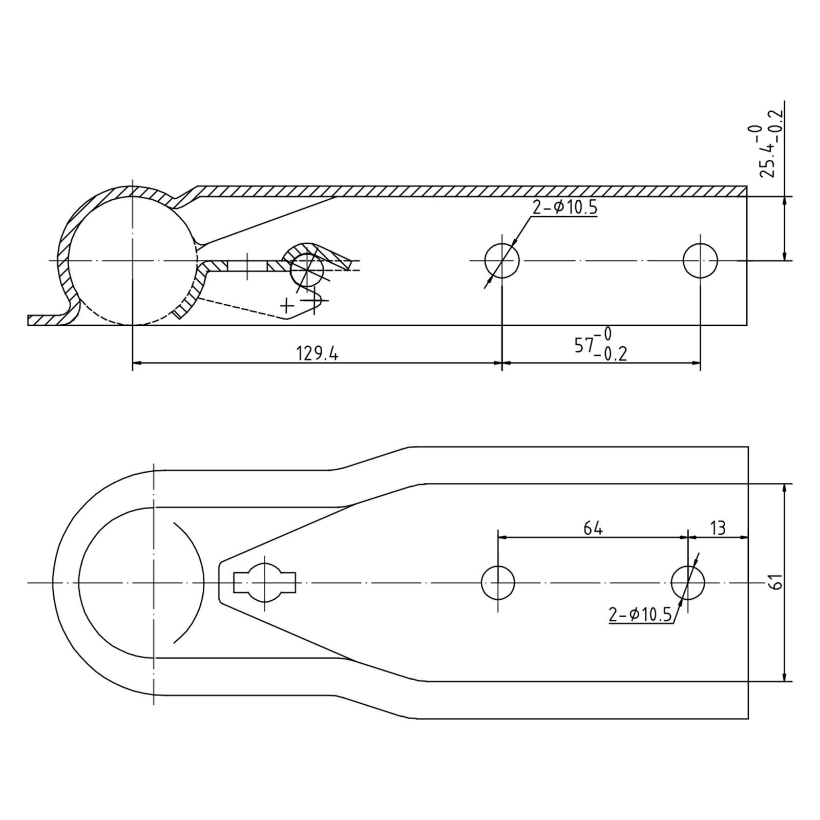 1-7/8'' Straight Trailer Coupler,2000lb Weight Capacity, for Towing RV Boat Camper