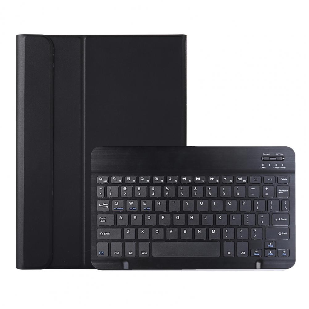 Bluetooth-compatible Keyboard Case Ultra Thin Wireless Keypad Case for Samsung Tab A8 SM-X205/X200: Black