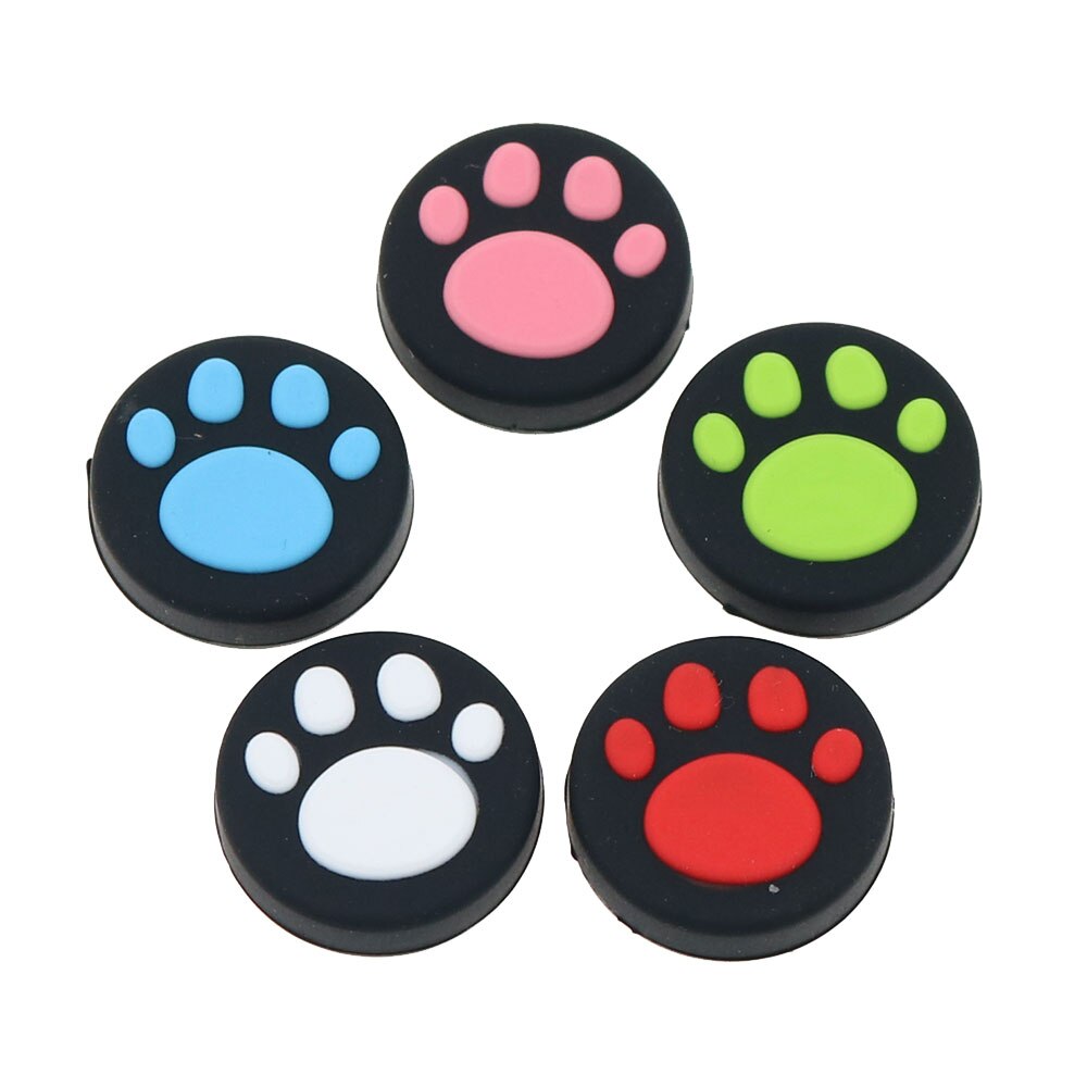 JCD 2pcs Cat Paw Claw Silicone Thumb Grips Cover for Nintend Switch NS Joy Con Analog Stick Caps Skin for JoyCon Joystick Grip