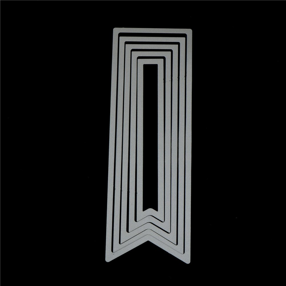 5Pcs Banner Metal Cutting Die Making Scrapbooking Die Stencils Release Tool for DIY Paper Carft Releasing Paper Cuts