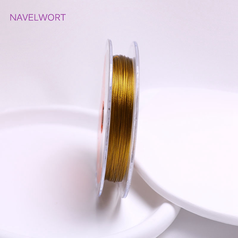 Fil de perles en acier inoxydable, 0.3/0.38mm, 1 rouleau, ligne de bain en degrés, multi-documents, bricolage, bijoux, accessoires de direction,