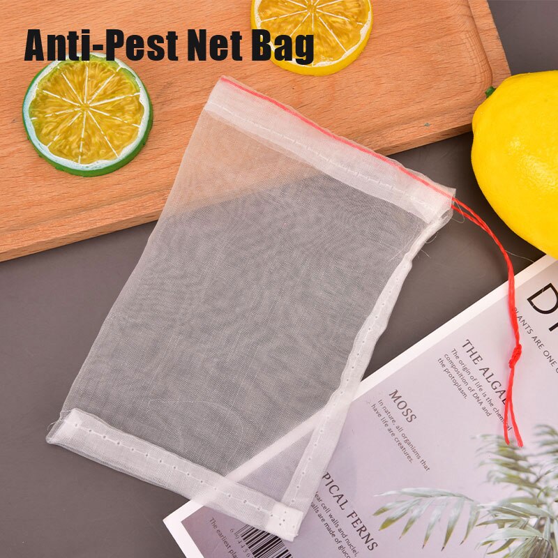 Bolsas de protección contra insectos para uvas y frutas, bolsa de malla impermeable para Control de plagas en jardín, 1 Uds.