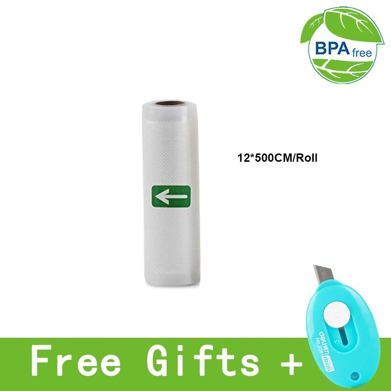 Vacuum bags for food Vacuum Sealer Storage Bags 12/15/20/25/28cm*500cm For Vacuum packing Sealer 5 Rolls/Lot: 12X500cm 1 roll