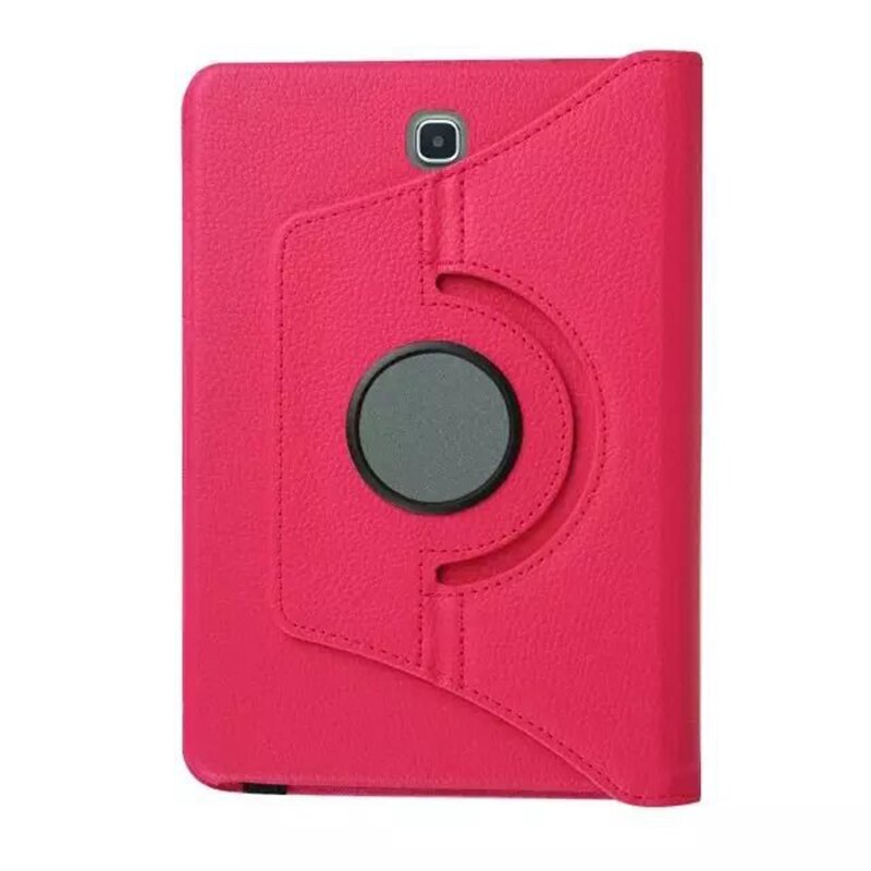 Per Samsung Galaxy Tab S2 9.7 pollici T810 T813 T815 T819 SM-T810 SM-T813 SM-T815 Tablet Caso 360 Girante Cuoio della Staffa copertura: Colore Rosso della rosa