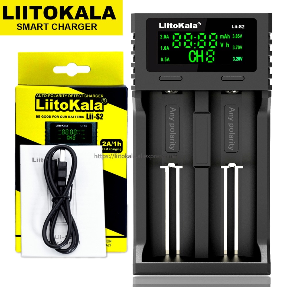 Liitokala Lii-500 Lii-PD4 Lii-500S Lii-PL4 Lii-S4 Sbattery Charger 18650 21700 26650 AA Charger 18350 18500 17500 25500 battery