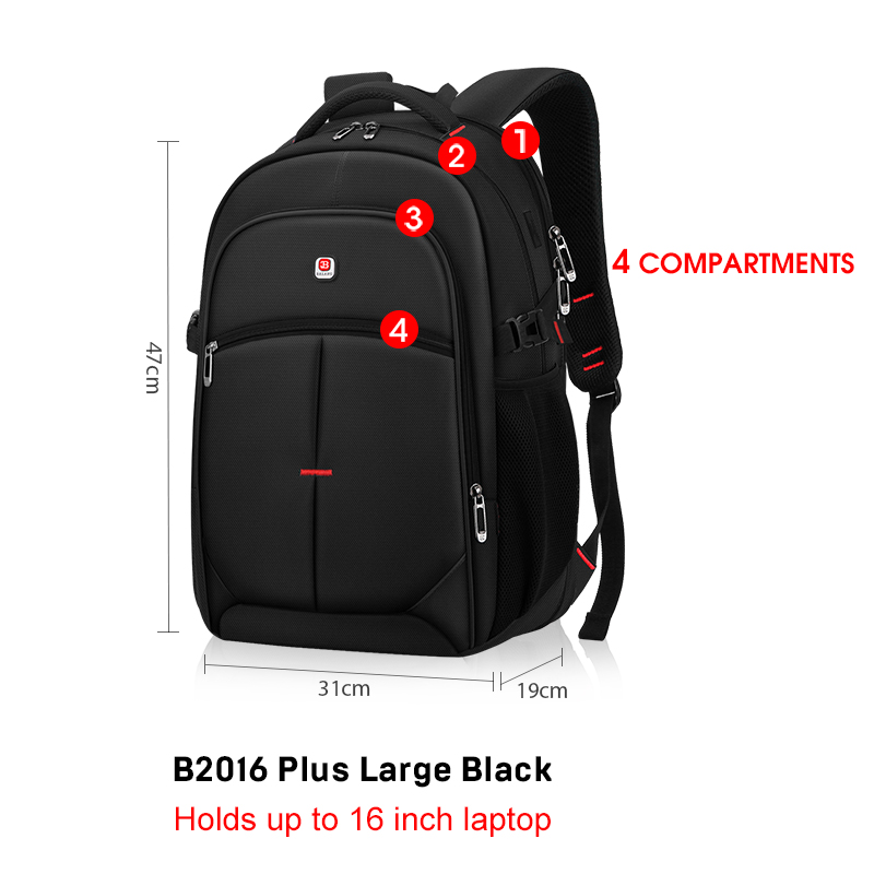 BALANG Laptop Backpack Men Women Bolsa Mochila for 14-17Inch Notebook Computer Rucksack School Bag Backpack for Teenagers