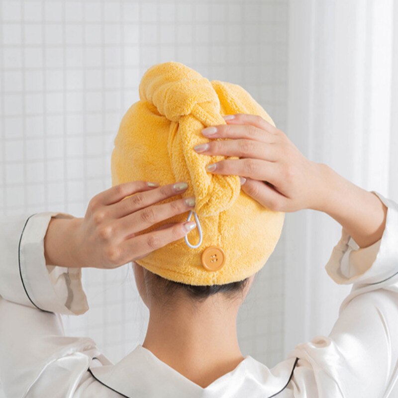 Microfiber Haar Tulband Douche Cap Snel Droog Haar Douche Hoed Gewikkeld Handdoek Badmuts Droog Haar Handdoek Wassen Badkamer Accessorie *