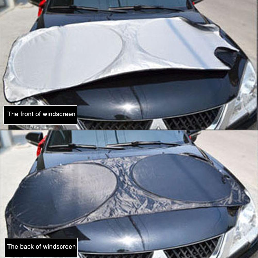 Parasol delantero Universal para parabrisas de coche, accesorios para coche, cubierta plegable para tablero, visera, cubierta de cristal para parasol de parabrisas delantero