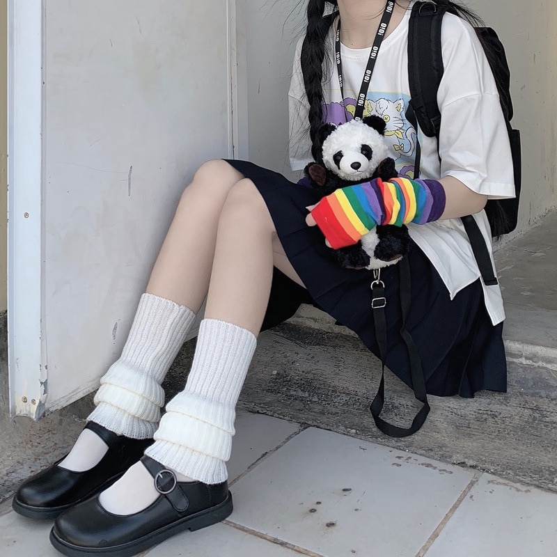 Leg Warmers Ankle Warmer Calf Socks Lolita Warmer Women Long Woman Winter Boot Cuff Socks Knee high boots