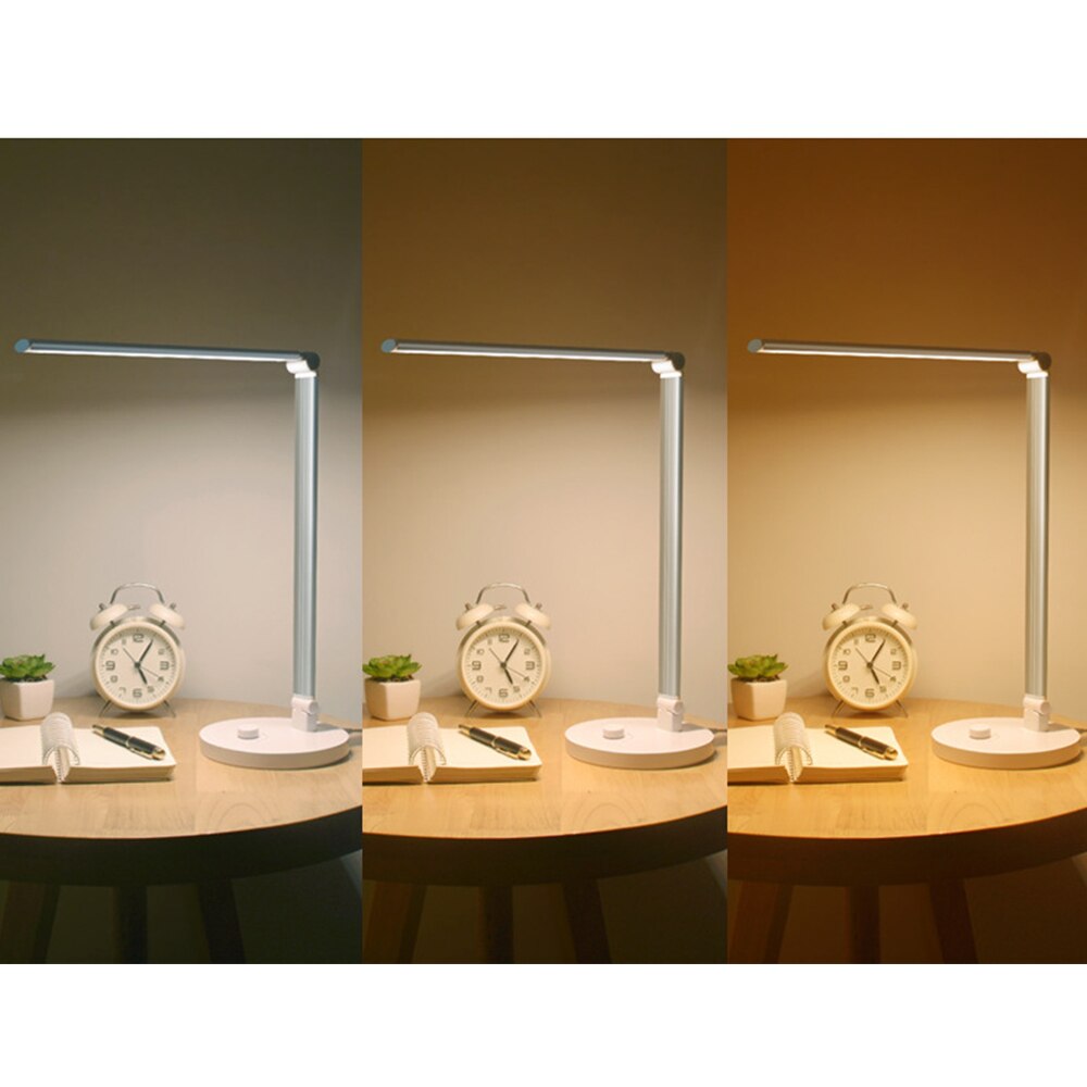 LED Table Lamp Foldable Eye-Protect Led Reading Lamp White/Natural light/Warm white Lighting Brightness Adjustable LED Desk Lamp