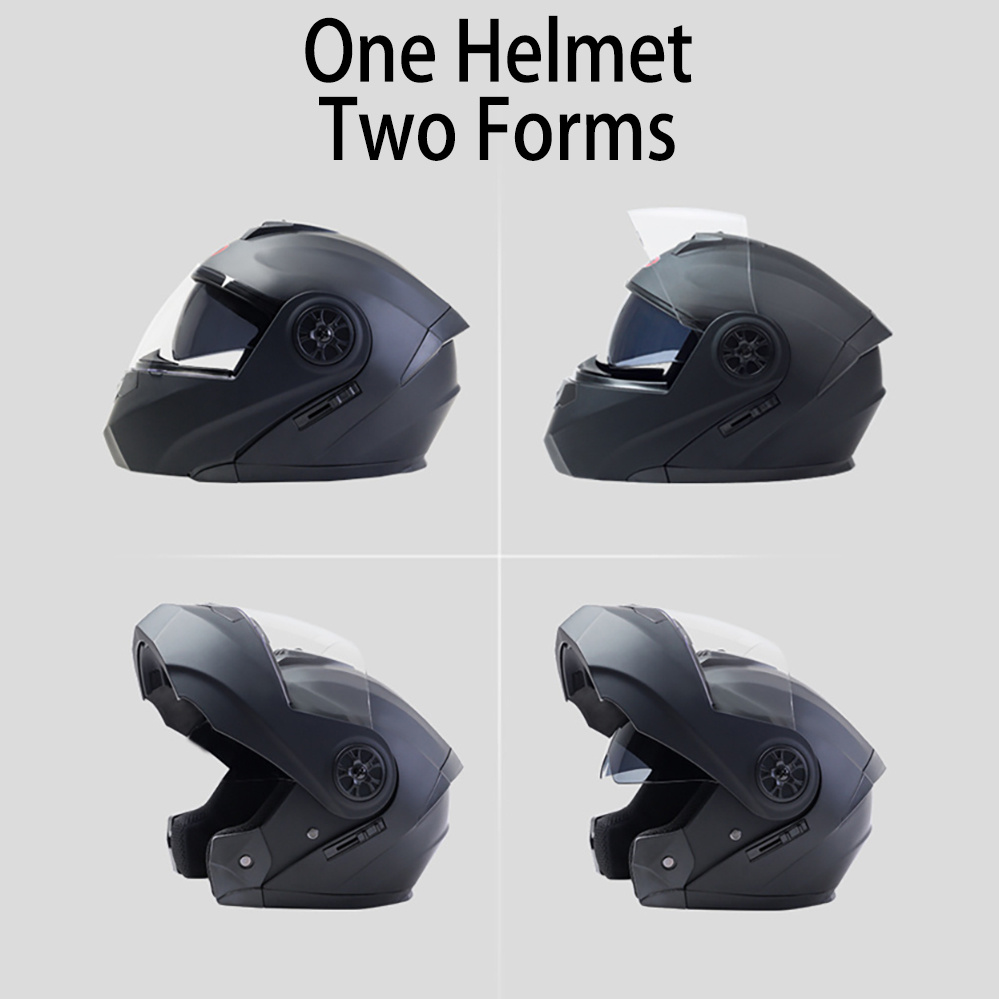 Lente dupla modular capacete da motocicleta mais recente flip face segurança capacete profissional quatro estações equitação ece dot aprovado casco