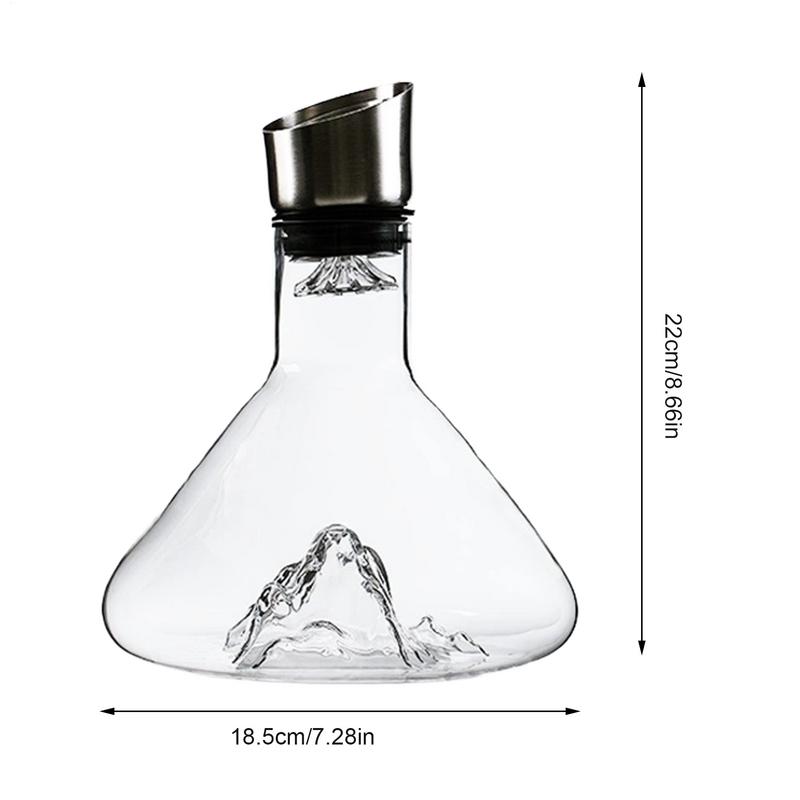 Decantador de vinho aerador embutido, jarra de vinho tinto, decantador de vidro de cristal soprado à mão, acessórios de vinho, decantadores 1500ml