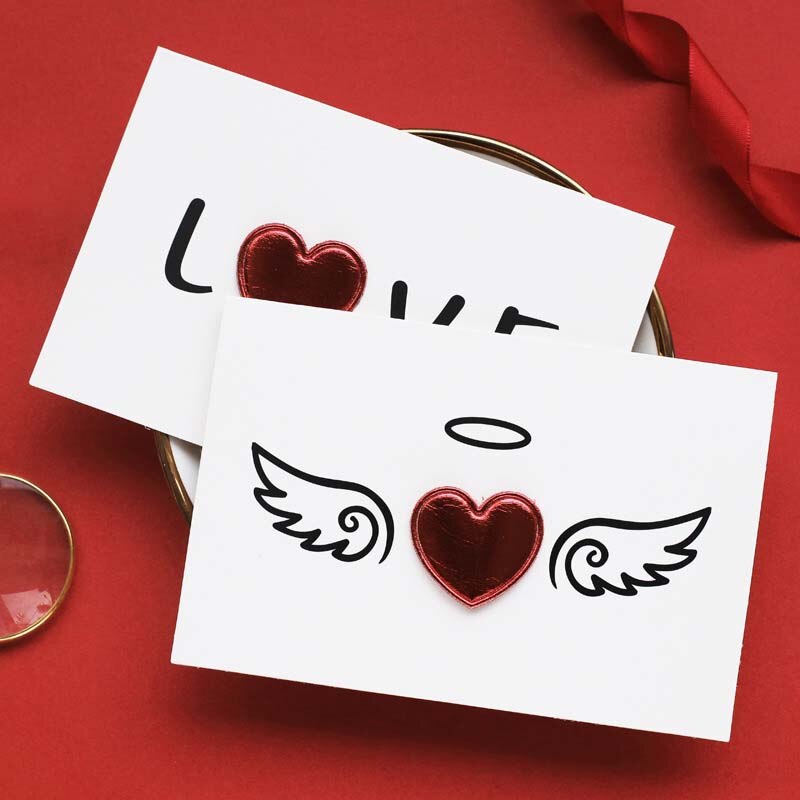 Miłość pocztówka zaproszenie na ślub pozdrowienia kartki z kopertą walentynki strona dekoracji słodkie opakowanie na prezent dostaw