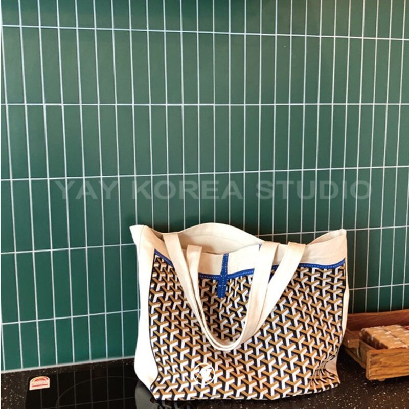 Rétro impression sac à main chien dents grande capacité unique épaule femme toile sac canaux sacs à main simplicité