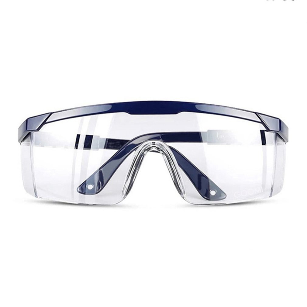 Safety Goggle Anti-splash Dust-Proof Wind-Proof Work Lab Eyewear Eye Protection Industrial Research Safety Goggles Eye Glasses: Blue
