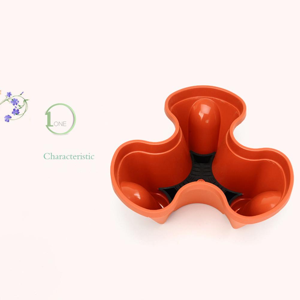 Pot de plantes à fleurs Vertical empilable en plastique, support de semis, décor de jardinière adapté à la croissance de fraises et d'herbes,