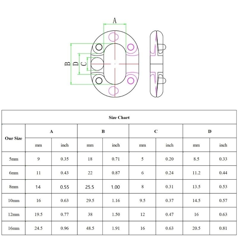 1Pc C Link Split Connectings Ship Anchors Chain Link Ship Chain Link Connector